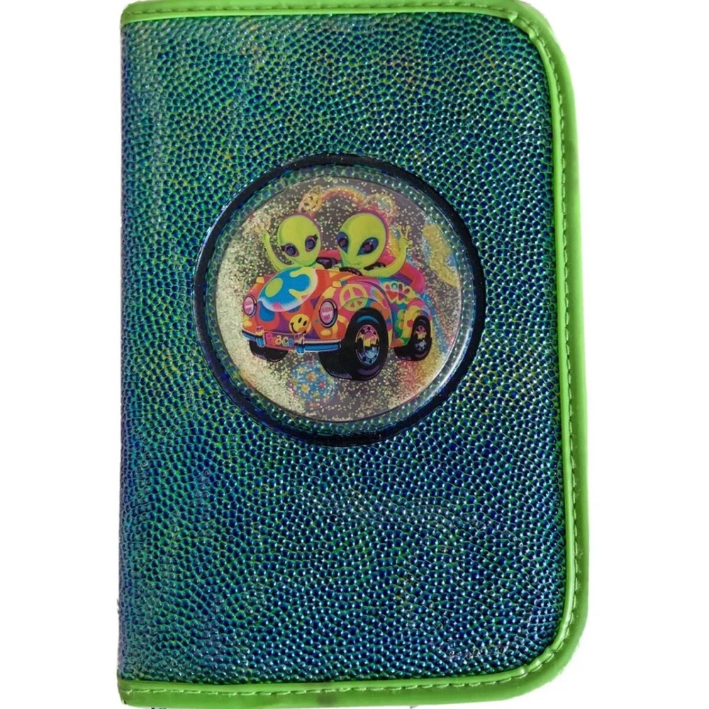 Lisa Frank Zoomer and Zorbit binder with notepad.